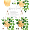 Watercolor the Easy Way - Hanging Plant