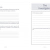 Awake by Schiffer Publishing, Ltd. features a two-page journal spread: the left page prompts daily gratitude and nightly reflection with numbered lines; the right includes two self-reflection questions and space for your responses.