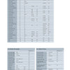 A table shows an overview and dimensions for The Mercedes-Benz G-Class by Schiffer Publishing, Ltd., listing model names, specs, engine types, weights, and sizes for luxury SUV bodies W 460/461 and W 463 in a compact, small-font format.