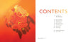 A translucent orange plastic toy gun, referencing contemporary art and gun culture, is lit from the left, casting a red shadow. To the right, "CONTENTS" appears in bold with chapter titles and page numbers for Loaded by Schiffer Publishing, Ltd.
