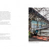 A two-page spread from Memories of Australia by Schiffer Publishing, Ltd.: Left page features "Introduction" and "Red Hill Skate Queensland"; right page shows an abandoned indoor skate park with a rusted roof, overgrowth, and graffiti.