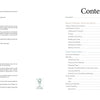 The image shows a two-page spread of "Weaving with Strips" by Schiffer Publishing, Ltd. The left page has publishing and copyright details; the right page displays the table of contents with sections on woven baskets, weaving techniques, and strip weaving.