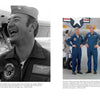 Left: A smiling US Navy pilot stands by an aircraft. Right: Two men in F-14 Tomcat flight suits pose before a plane. Black-and-white and color photos from "Black Lion One" by Schiffer Publishing, Ltd. are featured side by side.