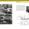 On the left are black-and-white photos of a prototype tank in a forest; on the right, a historical photo of Ferdinand Porsche and technical blueprints from The Porsche Tiger and Ferdinand Tank Destroyer by Schiffer Publishing, Ltd.