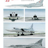 A collage of six images displays the Tupolev Tu-22M by Schiffer Publishing, Ltd., showing the bomber from various angles—side, front, and rear—with its variable-sweep wings and distinctive markings.