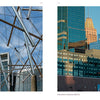 Left: Angular metal and glass at the Maryland Science Center stand out against blue skies. Right: Modern and historic skyscrapers reflect Baltimore’s heritage downtown, all featured in "Baltimore" by Schiffer Publishing, Ltd.