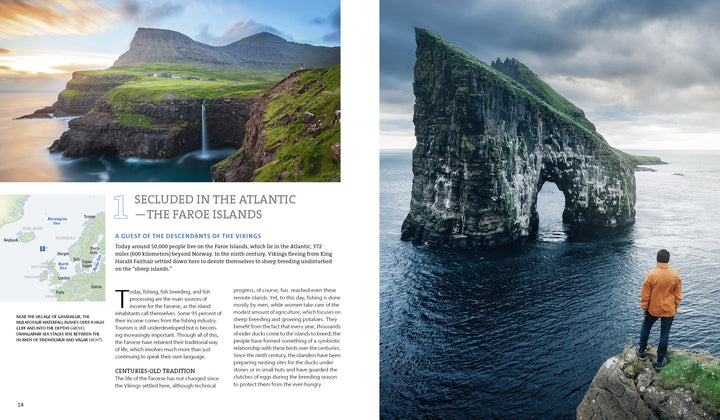 Discover "Secret Places" by Schiffer Publishing, Ltd.—explore hidden destinations like sea arches and green hills with waterfalls, ideal for a serene and crowd-free getaway amid natural beauty.