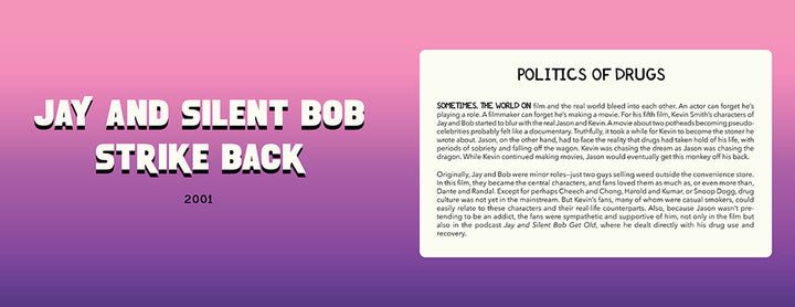 A gradient pink-to-purple background features bold white text reading Kevin Smith on the left, referencing Schiffer Publishing, Ltd., with a white text box on the right titled Politics of Drugs and a short essay.