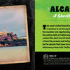 A photo of Alcatraz Island’s prison, with ghostly graphics, spotlights it as a haunted site featured in Schiffer Publishing, Ltd.’s "Dark Tourism California"—a perfect pick for your spooky road trip or ghost travel guide.