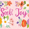 Colorful flowers surround the hand-lettered phrase "How to Be Happy" by Schiffer Publishing, Ltd. in bright pink script on a light pink patterned background, inspiring positivity and daily acts of kindness.