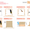 Leathercrafting DIY by Schiffer Publishing, Ltd. is a step-by-step beginner’s guide to leather crafting: pattern prep, design transfer, hole punching, cutting, burnishing, gluing, stitching, finishing, plus tool and material images.