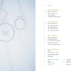 On the left, a soft translucent white curtain with embroidery hoops and a butterfly hangs; on the right, "Whitework Embroidery" by Schiffer Publishing, Ltd. displays a clean table of contents listing whitework and needlework project sections.