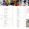 A table of contents in The Women of General Motors by Schiffer Publishing, Ltd. features six photos of women at desks and lists sections highlighting female automotive designers and their achievements.
