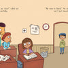 In Schiffer Publishing, Ltd.'s "Geraldine and the Rainbow Machine," Geraldine meets a new classmate from Pakistan, highlighting diversity as curious students welcome him to their classroom.