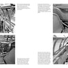 Four black and white photos reveal detailed P-61 Black Widow night fighter cockpits—dials, gauges, wiring—with descriptive center text in this Schiffer Publishing, Ltd. Legends of Warfare: Aviation edition.