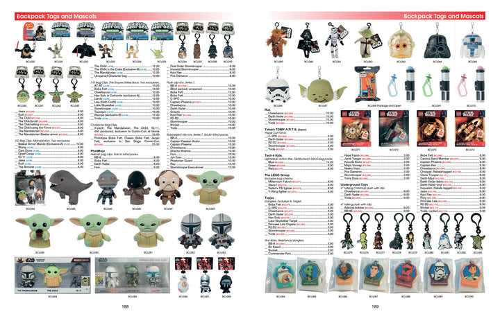 bagpack tags and mascots: star wars super collector's wish book