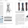 Two pages from "The Skean" by Schiffer Publishing, Ltd. display a diagram and photos of a carved wooden item with measurements and intricate patterns, reminiscent of Irish weapon history and the classic Gaelic Irish fighting knife.
