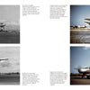 A two-page spread in Schiffer Publishing’s A-26 Invader shows four photos—black and white and color—of a WWII Douglas attack bomber on runways, with captions on its history and technical details.